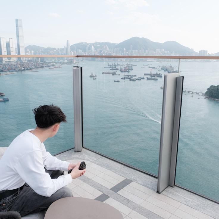 Entertainment zone at night in Canada